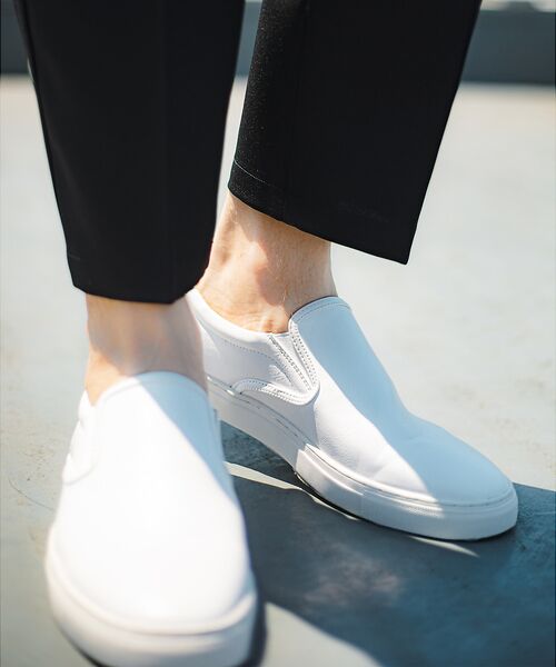 ABAHOUSE / アバハウス シューズ | 【定番】ネオレザー ローカット スリッポン/スニーカー | 詳細6