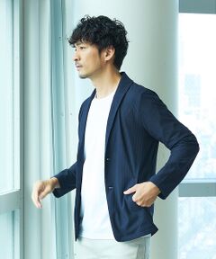 ABAHOUSE / アバハウス ブルゾン | ハニカムメッシュ　ショールブルゾン