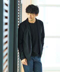 ハニカムメッシュ　ショールブルゾン