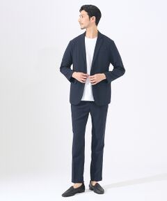 ABAHOUSE / アバハウス テーラードジャケット | 【上下2点セット/セットアップ対応】シルキータッチ ウォッシャブル セットアップ