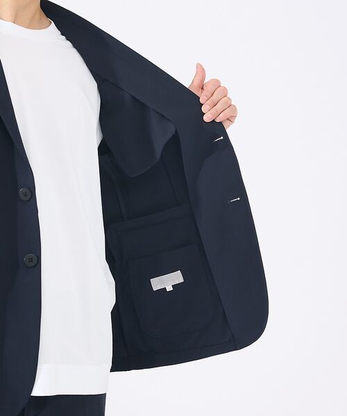 ABAHOUSE / アバハウス テーラードジャケット | 【上下2点セット/セットアップ対応】シルキータッチ ウォッシャブル セットアップ | 詳細15