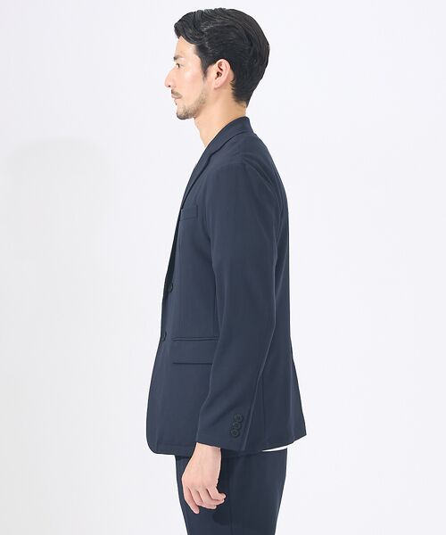 ABAHOUSE / アバハウス テーラードジャケット | 【上下2点セット/セットアップ対応】シルキータッチ ウォッシャブル セットアップ | 詳細4
