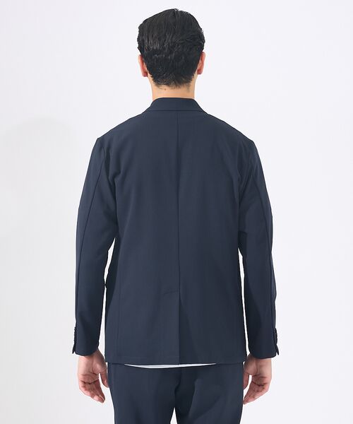 ABAHOUSE / アバハウス テーラードジャケット | 【上下2点セット/セットアップ対応】シルキータッチ ウォッシャブル セットアップ | 詳細5