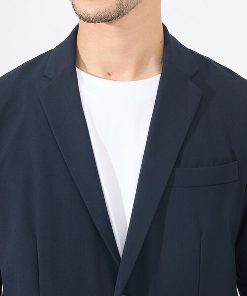 ABAHOUSE / アバハウス テーラードジャケット | 【上下2点セット/セットアップ対応】シルキータッチ ウォッシャブル セットアップ | 詳細6