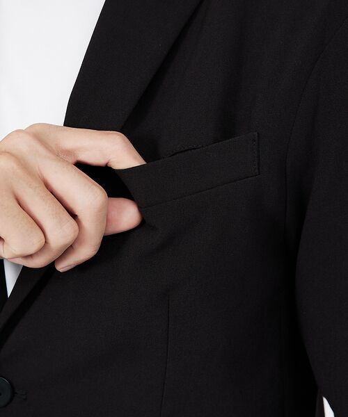 ABAHOUSE / アバハウス テーラードジャケット | 【上下2点セット/セットアップ対応】シルキータッチ ウォッシャブル セットアップ | 詳細29
