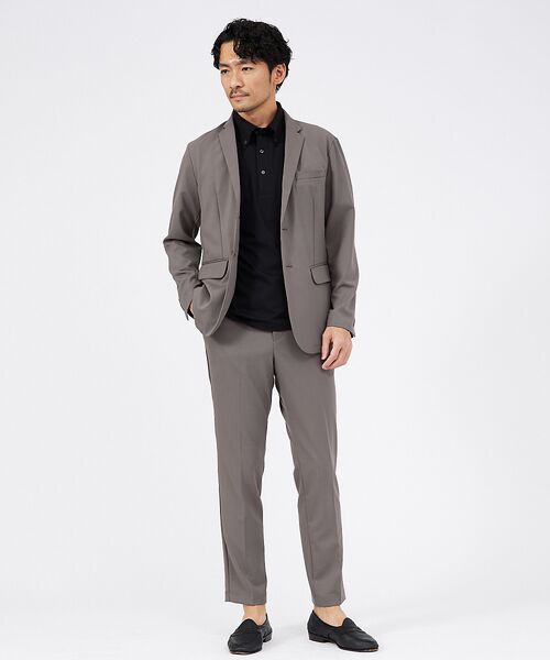 ABAHOUSE/アバハウス 【上下2点セット/セットアップ対応】シルキータッチ ウォッシャブル セットアップ モカ 46 ABAHOUSE/アバハウス 【上下2点セット/セットアップ対応】シルキータッチ ウォッシャブル セットアップ モカ 46