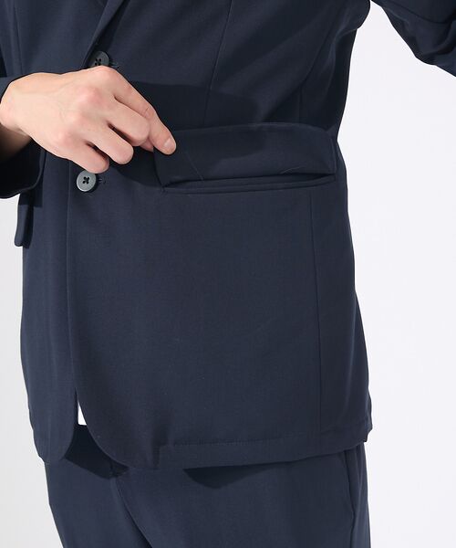 ABAHOUSE / アバハウス テーラードジャケット | 【セットアップ対応】シルキータッチ ウォッシャブル ジャケット | 詳細15
