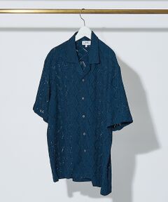 ABAHOUSE / アバハウス シャツ・ブラウス | 【AH ABAHOUSE】ダイヤ柄 シアーストレッチ 半袖シャツ