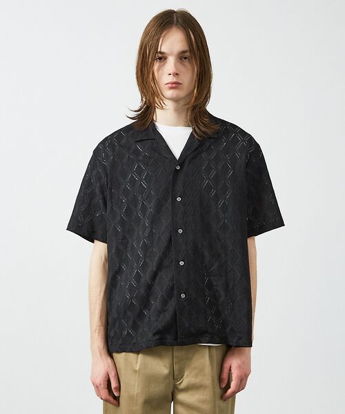 ABAHOUSE / アバハウス シャツ・ブラウス | 【AH ABAHOUSE】ダイヤ柄 シアーストレッチ 半袖シャツ | 詳細13