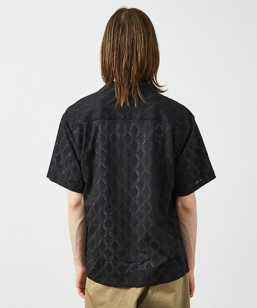 ABAHOUSE / アバハウス シャツ・ブラウス | 【AH ABAHOUSE】ダイヤ柄 シアーストレッチ 半袖シャツ | 詳細15