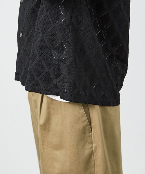 ABAHOUSE / アバハウス シャツ・ブラウス | 【AH ABAHOUSE】ダイヤ柄 シアーストレッチ 半袖シャツ | 詳細19