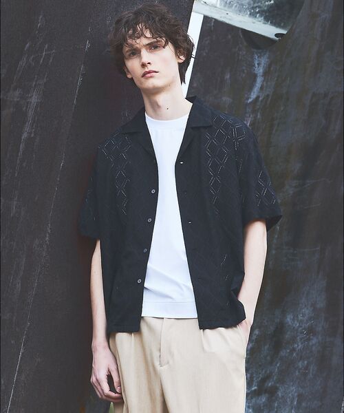 ABAHOUSE / アバハウス シャツ・ブラウス | 【AH ABAHOUSE】ダイヤ柄 シアーストレッチ 半袖シャツ | 詳細20