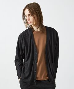 ABAHOUSE / アバハウス カーディガン・ボレロ | 【AH ABAHOUSE/セットアップ対応】プリーツ カーディガン