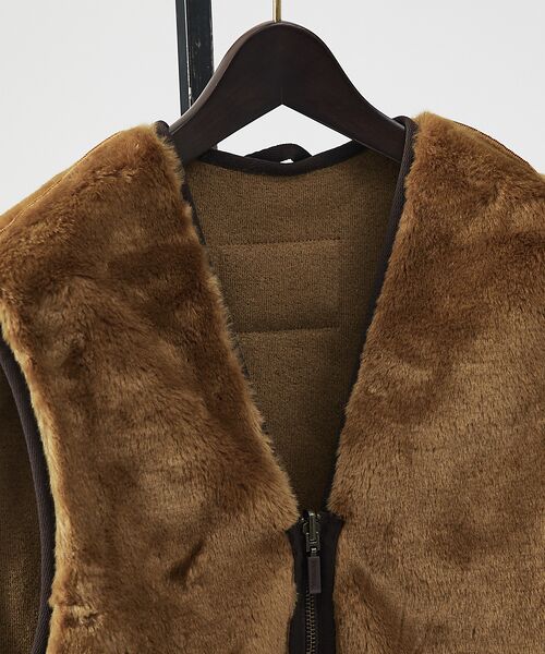 ABAHOUSE / アバハウス ベスト | 【BARBOUR / バブアー】フロントジップ ファー ライナー ベスト | 詳細3