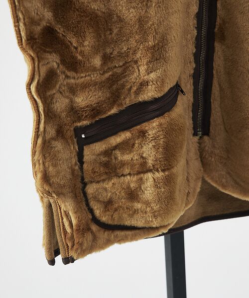 ABAHOUSE / アバハウス ベスト | 【BARBOUR / バブアー】フロントジップ ファー ライナー ベスト | 詳細5