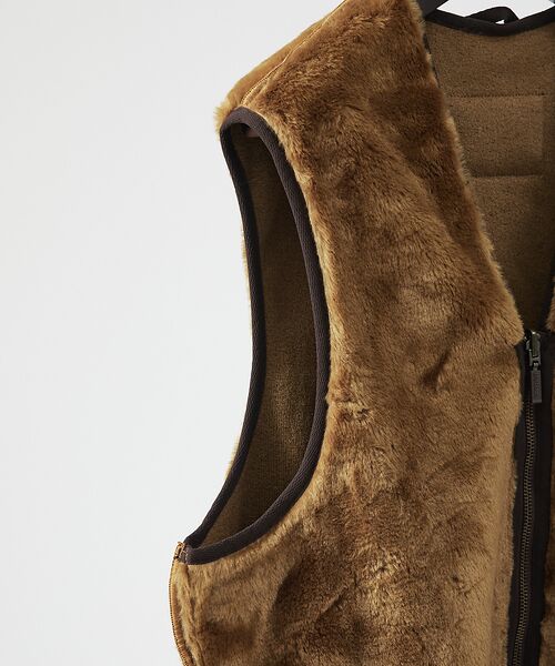 ABAHOUSE / アバハウス ベスト | 【BARBOUR / バブアー】フロントジップ ファー ライナー ベスト | 詳細6