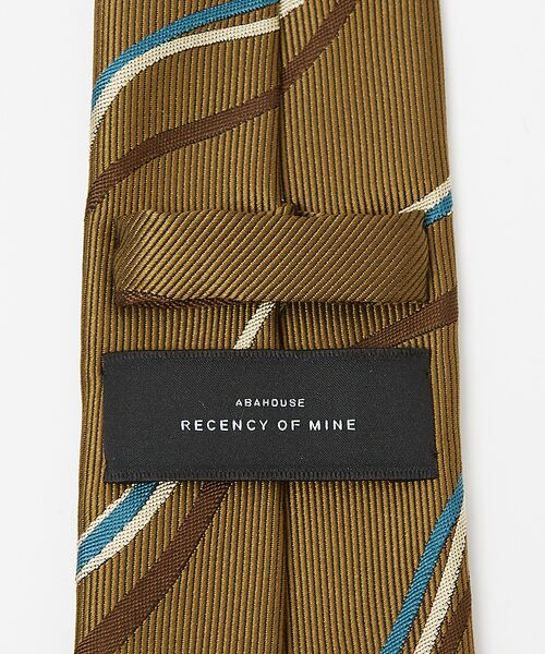 ABAHOUSE / アバハウス ネクタイ | シルクネクタイ レジメンタル風ウェーブ柄 / MADE IN JAPAN | 詳細4