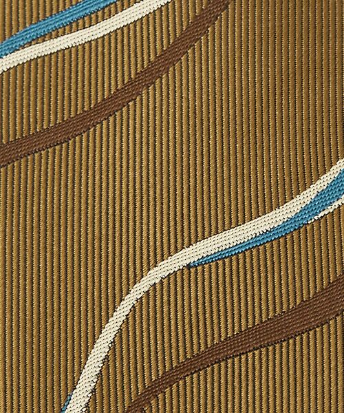 ABAHOUSE / アバハウス ネクタイ | シルクネクタイ レジメンタル風ウェーブ柄 / MADE IN JAPAN | 詳細5