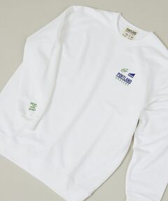 ABAHOUSE / アバハウス スウェット | 【PORTLAND-GROCERY】ロゴプリント クルーネックスウェット / L