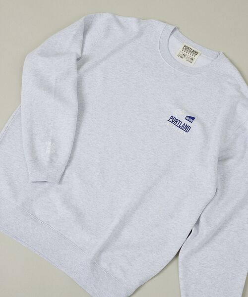 ABAHOUSE / アバハウス スウェット | 【PORTLAND-GROCERY】ロゴプリント クルーネックスウェット / L | 詳細13