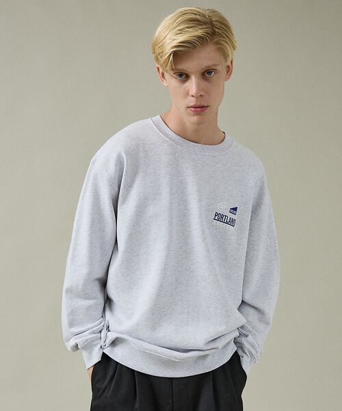 ABAHOUSE / アバハウス スウェット | 【PORTLAND-GROCERY】ロゴプリント クルーネックスウェット / L | 詳細14