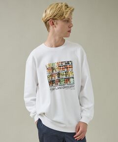 ABAHOUSE / アバハウス スウェット | 【PORTLAND-GROCERY】グラフィックプリント クルーネックスウェット