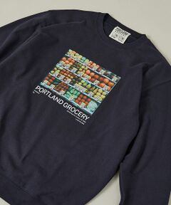 ABAHOUSE / アバハウス スウェット | 【PORTLAND-GROCERY】グラフィックプリント クルーネックスウェット