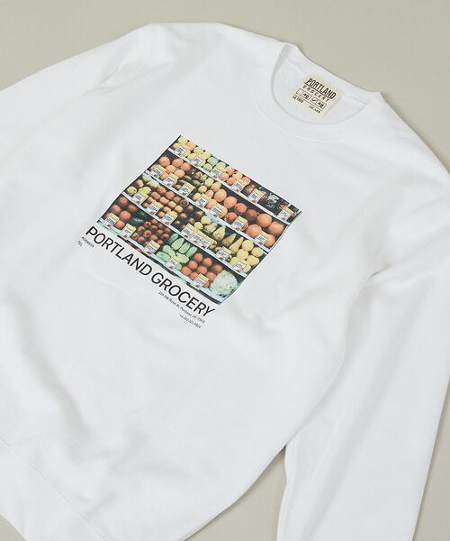 ABAHOUSE / アバハウス スウェット | 【PORTLAND-GROCERY】グラフィックプリント クルーネックスウェット | 詳細9
