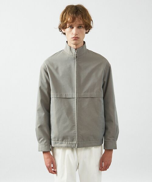 ABAHOUSE / アバハウス ブルゾン | シャンブレーツイル スタンドカラーブルゾン / ショートブルゾン | 詳細1