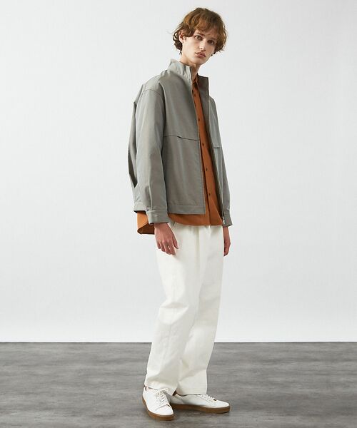 ABAHOUSE / アバハウス ブルゾン | シャンブレーツイル スタンドカラーブルゾン / ショートブルゾン | 詳細12