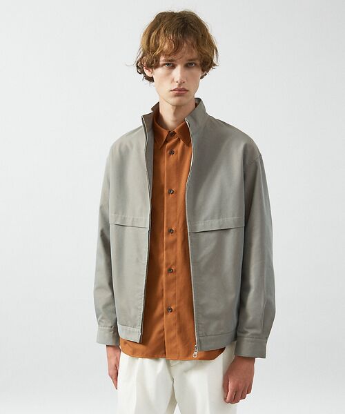ABAHOUSE / アバハウス ブルゾン | シャンブレーツイル スタンドカラーブルゾン / ショートブルゾン | 詳細13