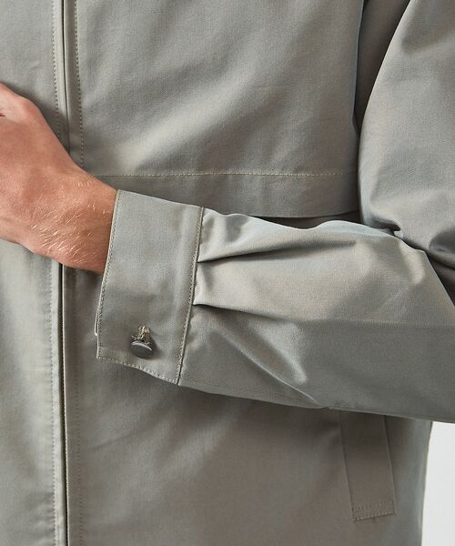 ABAHOUSE / アバハウス ブルゾン | シャンブレーツイル スタンドカラーブルゾン / ショートブルゾン | 詳細5