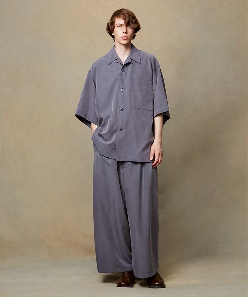 ABAHOUSE / アバハウス シャツ・ブラウス | セットアップ対応【i`m here/アイムヒアー】 オープンカラーシャツ / D | 詳細1