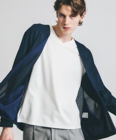 ABAHOUSE / アバハウス カーディガン・ボレロ | シアージャージー  2ボタン 比翼 カーディガン