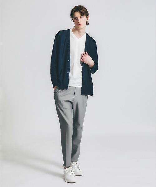 ABAHOUSE / アバハウス カーディガン・ボレロ | シアージャージー  2ボタン 比翼 カーディガン | 詳細4