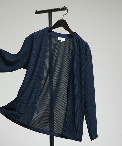 ABAHOUSE / アバハウス カーディガン・ボレロ | シアージャージー  2ボタン 比翼 カーディガン | 詳細10