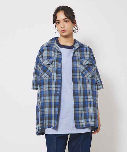 ABAHOUSE/アバハウス 【PENDLETON/ペンドルトン】Open Collar Shirt/ボードシ ブルー系その他1 M ABAHOUSE/アバハウス 【PENDLETON/ペンドルトン】Open Collar Shirt/ボードシ ブルー系その他1 M