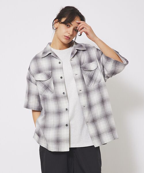 ABAHOUSE/アバハウス 【PENDLETON/ペンドルトン】Open Collar Shirt/ボードシ グレー系その他1 L ABAHOUSE/アバハウス 【PENDLETON/ペンドルトン】Open Collar Shirt/ボードシ グレー系その他1 L