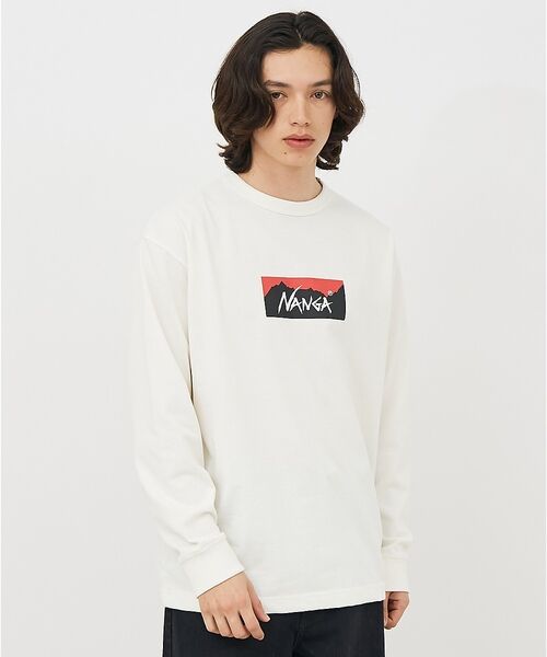 ABAHOUSE / アバハウス Tシャツ | 【NANGA/ナンガ】ECO HYBRID BOX LOGO LS/ボックスロゴ | 詳細3