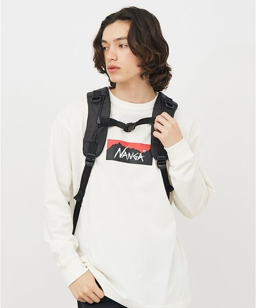 ABAHOUSE / アバハウス Tシャツ | 【NANGA/ナンガ】ECO HYBRID BOX LOGO LS/ボックスロゴ | 詳細4