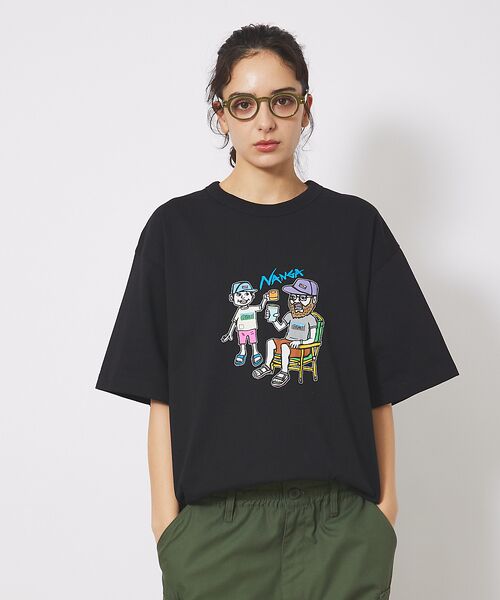 ABAHOUSE / アバハウス Tシャツ | 【NANGA/ナンガ】ECOHYBRID イラストレーターTシャツシリーズ/HI | 詳細7