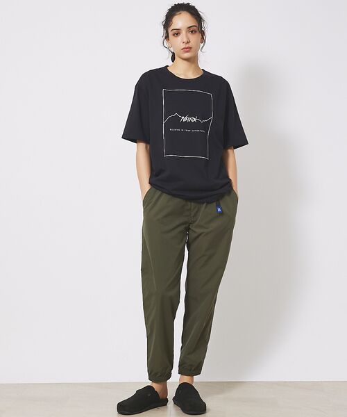 ABAHOUSE / アバハウス Tシャツ | 【NANGA/ナンガ】DRY MIX FRAME LOGO T/ドライミックス/ | 詳細1