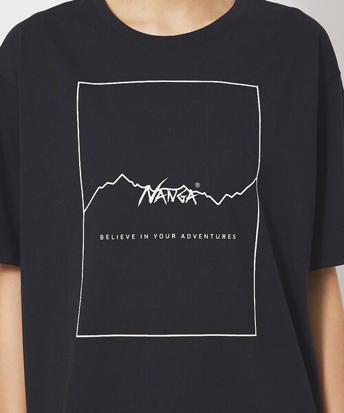 ABAHOUSE / アバハウス Tシャツ | 【NANGA/ナンガ】DRY MIX FRAME LOGO T/ドライミックス/ | 詳細3