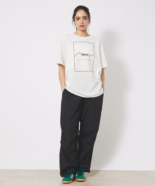 ABAHOUSE / アバハウス Tシャツ | 【NANGA/ナンガ】DRY MIX FRAME LOGO T/ドライミックス/ | 詳細5