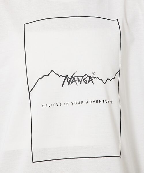 ABAHOUSE / アバハウス Tシャツ | 【NANGA/ナンガ】DRY MIX FRAME LOGO T/ドライミックス/ | 詳細7