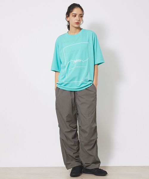 ABAHOUSE / アバハウス Tシャツ | 【NANGA/ナンガ】DRY MIX FRAME LOGO T/ドライミックス/ | 詳細8