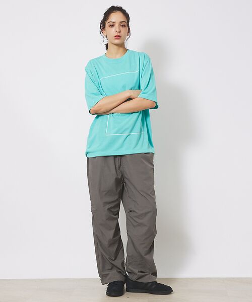 ABAHOUSE / アバハウス Tシャツ | 【NANGA/ナンガ】DRY MIX FRAME LOGO T/ドライミックス/ | 詳細9