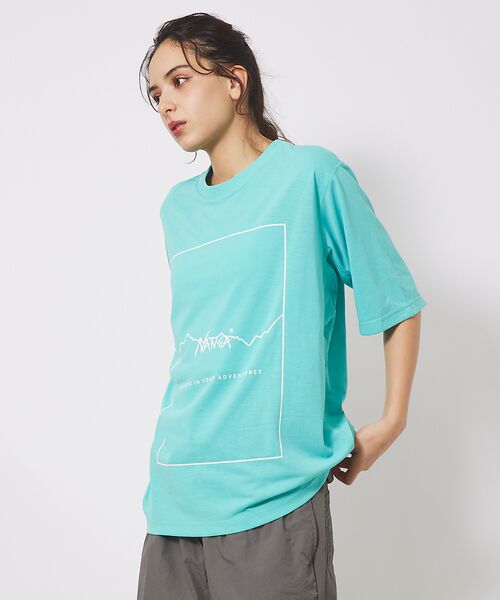 ABAHOUSE/アバハウス 【NANGA/ナンガ】DRY MIX FRAME LOGO T/ドライミックス/ ブルー系その他1 M ABAHOUSE/アバハウス 【NANGA/ナンガ】DRY MIX FRAME LOGO T/ドライミックス/ ブルー系その他1 M