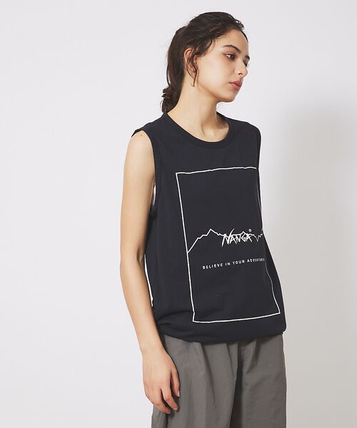 ABAHOUSE / アバハウス Tシャツ | 【NANGA/ナンガ】DRYMIX FRAME ノースリーブ/タンクトップ | 詳細6