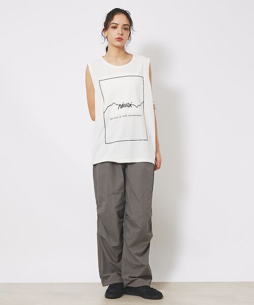 ABAHOUSE / アバハウス Tシャツ | 【NANGA/ナンガ】DRYMIX FRAME ノースリーブ/タンクトップ | 詳細14